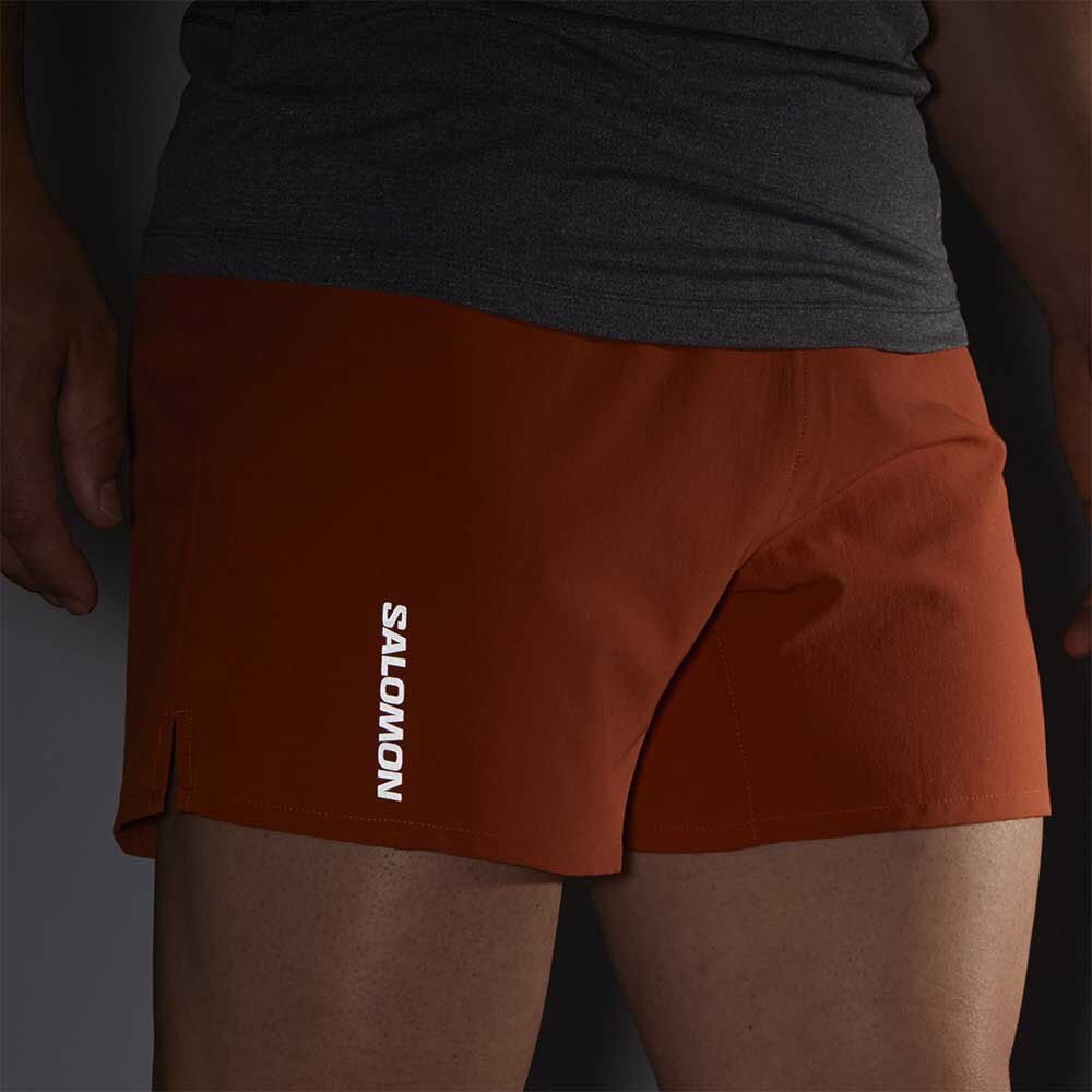 Salomon Cross 5' Løpeshorts Herre Brun/Oransje