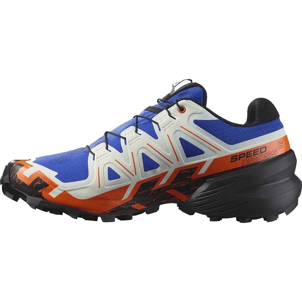 Salomon Speedcross 6 Joggesko Herre Blå/Oransje/Hvit