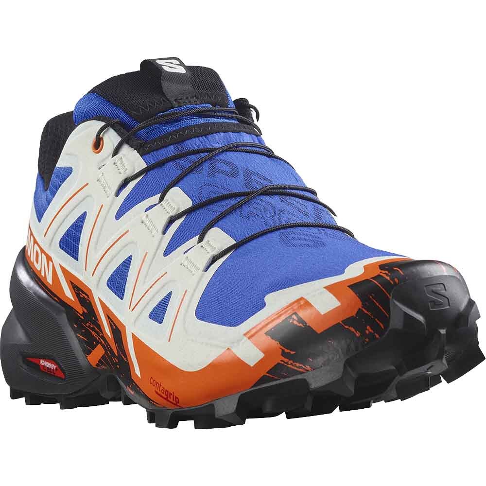 Salomon Speedcross 6 Joggesko Herre Blå/Oransje/Hvit