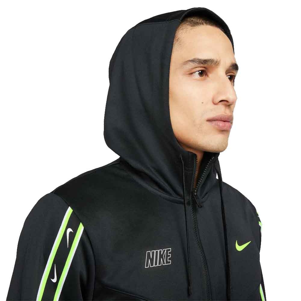 Nike Sportswear Repeat FullZip Hettegenser Sort