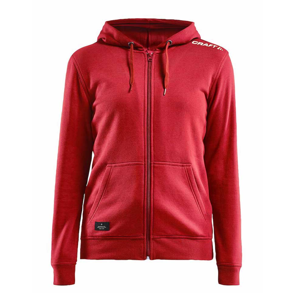 Craft Fredrikstad Bueskyttere Full-zip Hettegenser Dame Rød