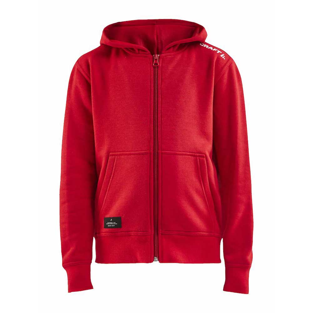 Craft Fredrikstad Bueskyttere Full-zip Hettegenser Barn Rød