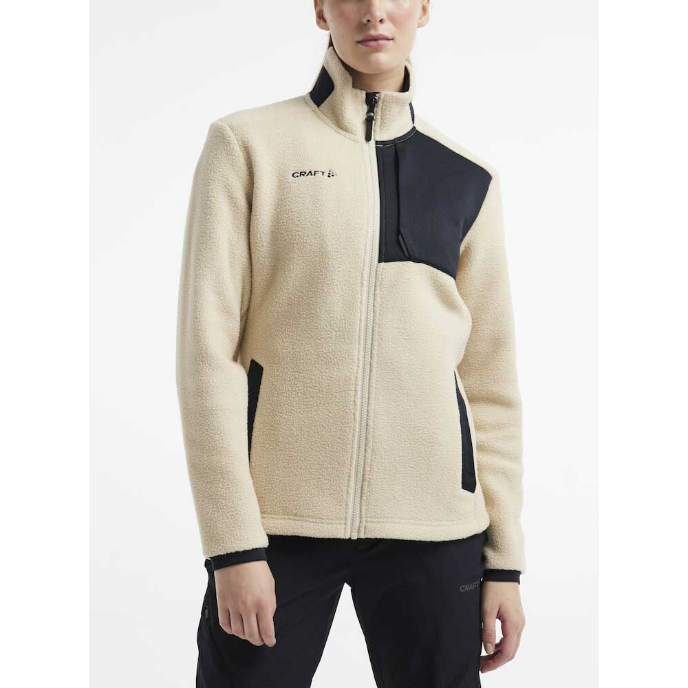 Craft Fredrikstad FK Jubiluem Pile Fleecejakke Dame Beige