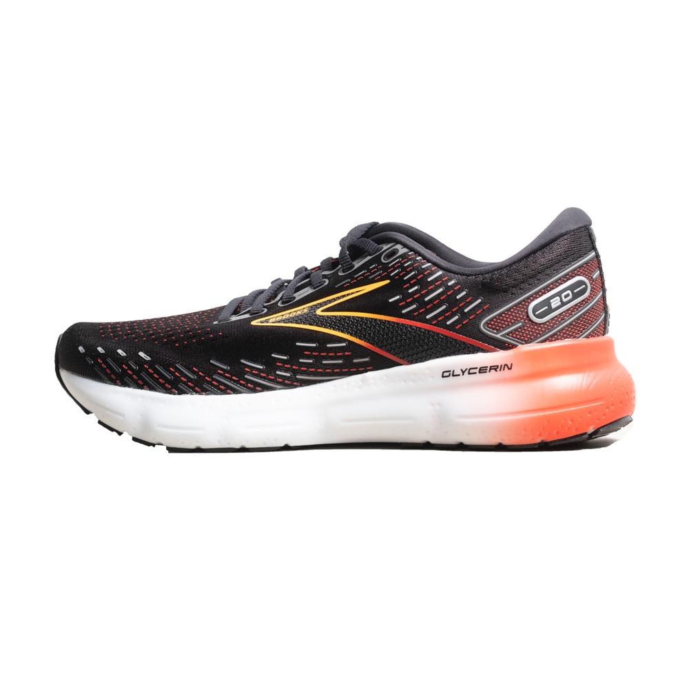 Brooks Glycerin 20 Joggesko Herre Sort/Rød 