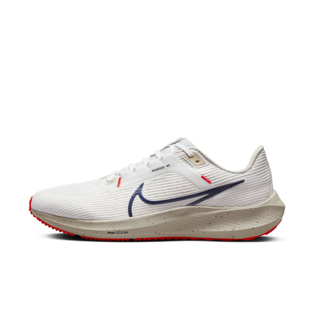 Nike Air Zoom Pegasus 40 Joggesko Herre Hvit/Rød