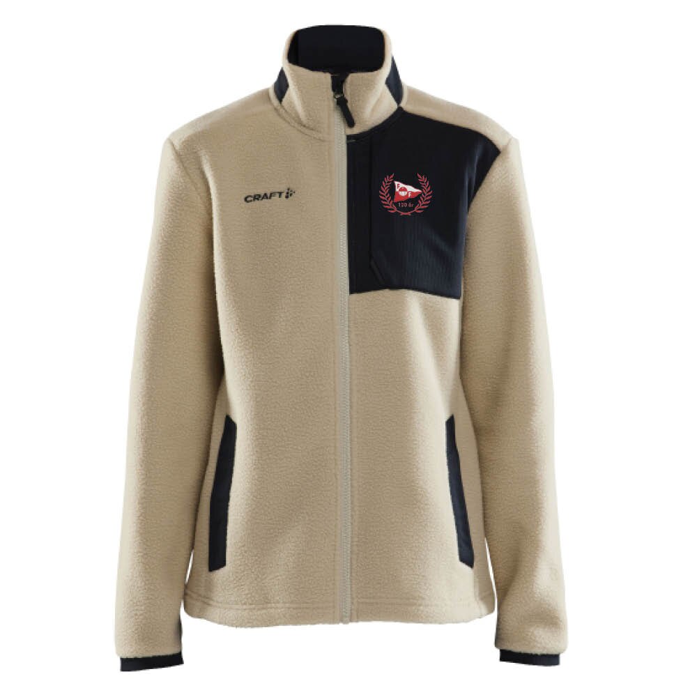 Craft Fredrikstad FK Jubiluem Pile Fleecejakke Dame Beige