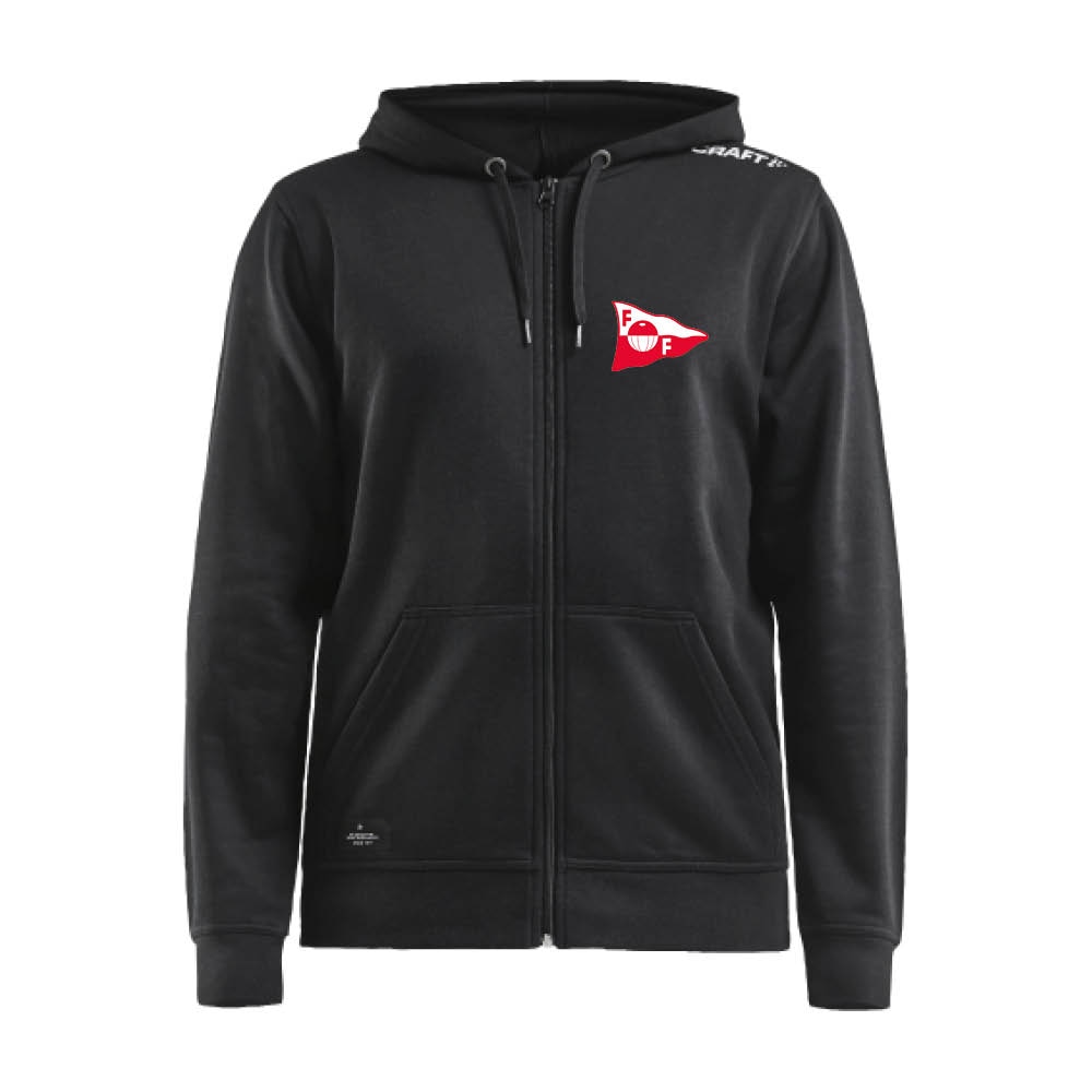 Craft Fredrikstad FK Supporter Full-zip Hettegenser Sort