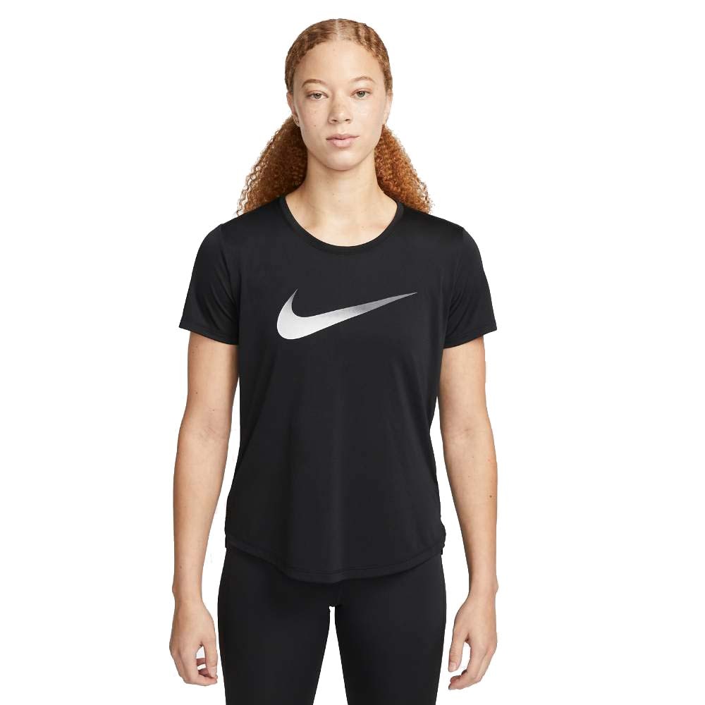 Nike Dri-FIt One Swoosh Kortermet Trøye Dame Sort 