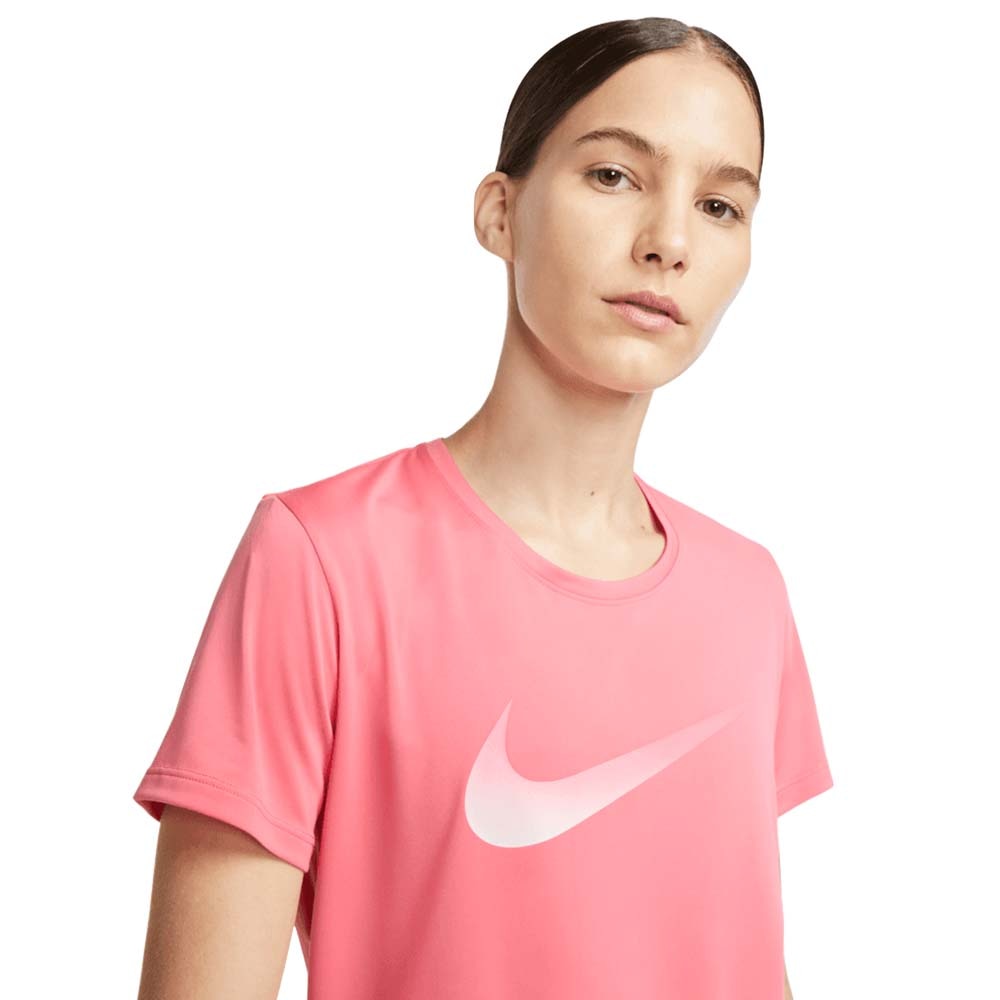 Nike Dri-FIt One Swoosh Kortermet Trøye Dame Rosa
