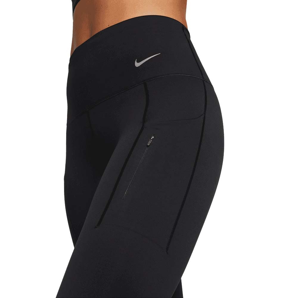 Nike Dri-Fit Go HighRise Løpetights Dame Sort