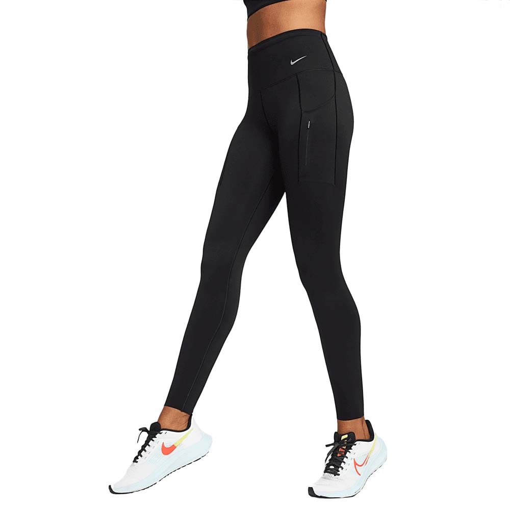 Nike Dri-Fit Go HighRise Løpetights Dame Sort