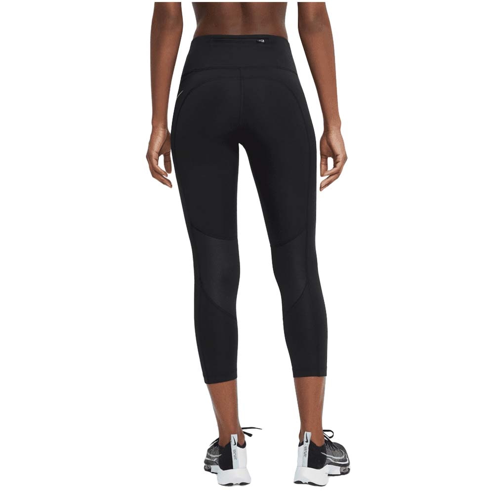 Nike Dri-Fit Fast Crop Tights Dame Sort