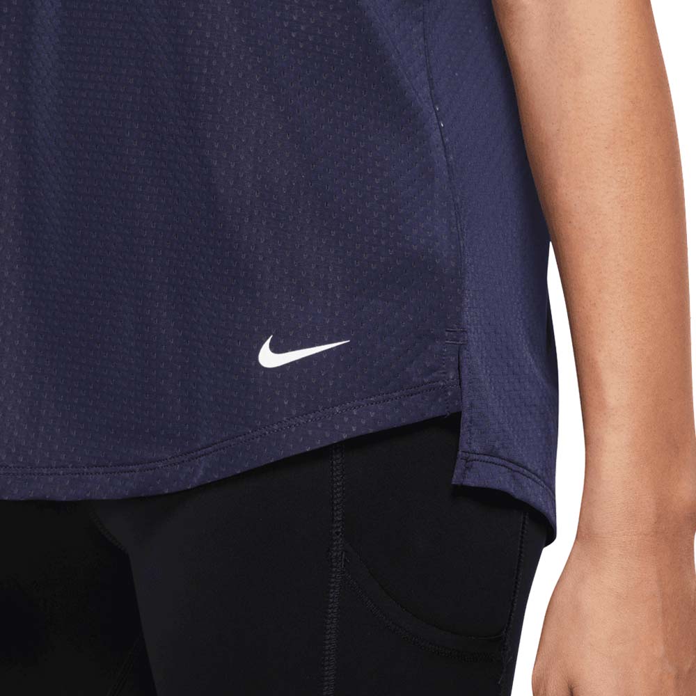 Nike Dri-Fit One Breathe Kortermet Trøye Dame Lilla