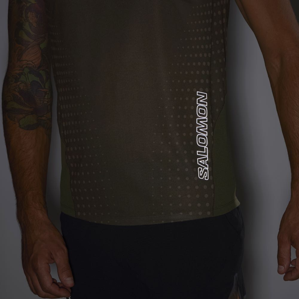 Salomon Sense Aero Singlet Herre Grønn