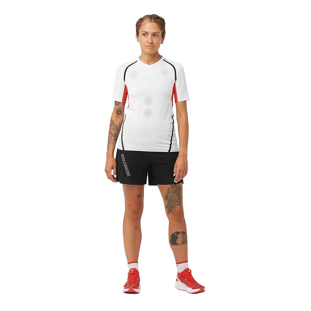 Salomon S/LAB Speed 2in1 Løpeshorts Dame Sort