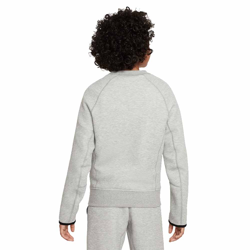 Nike Tech Fleece Crew Fritidsgenser Barn Grå