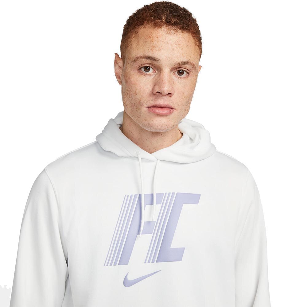 Nike FC Dri-Fit Hettegenser Hvit