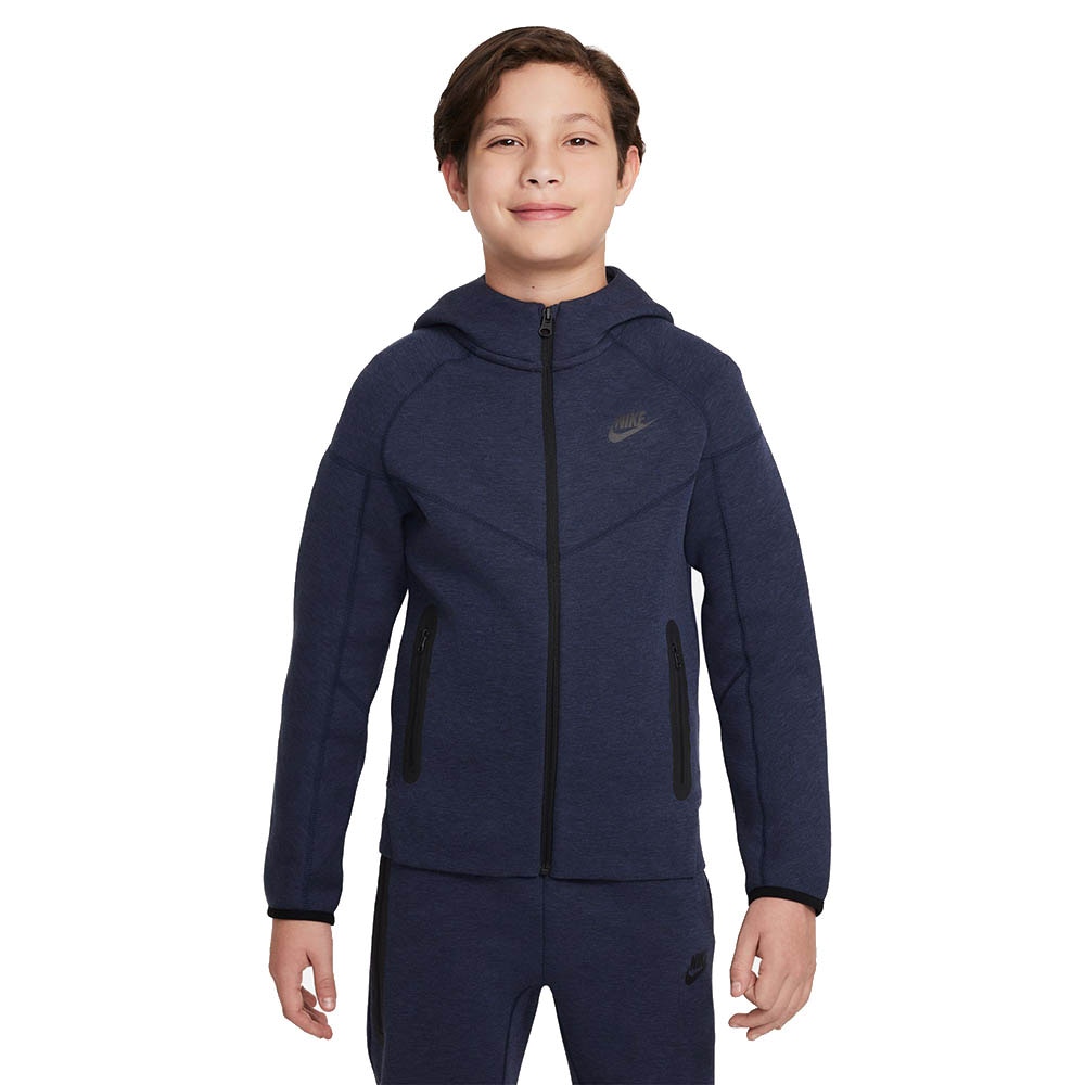 Nike NSW Tech Fleece Hettegenser Barn Marine