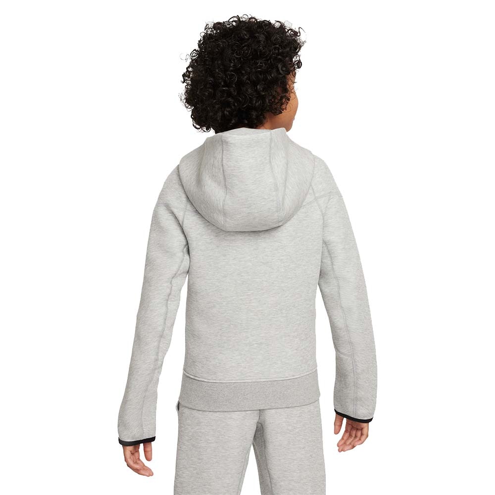 Nike NSW Tech Fleece Hettegenser Barn Grå