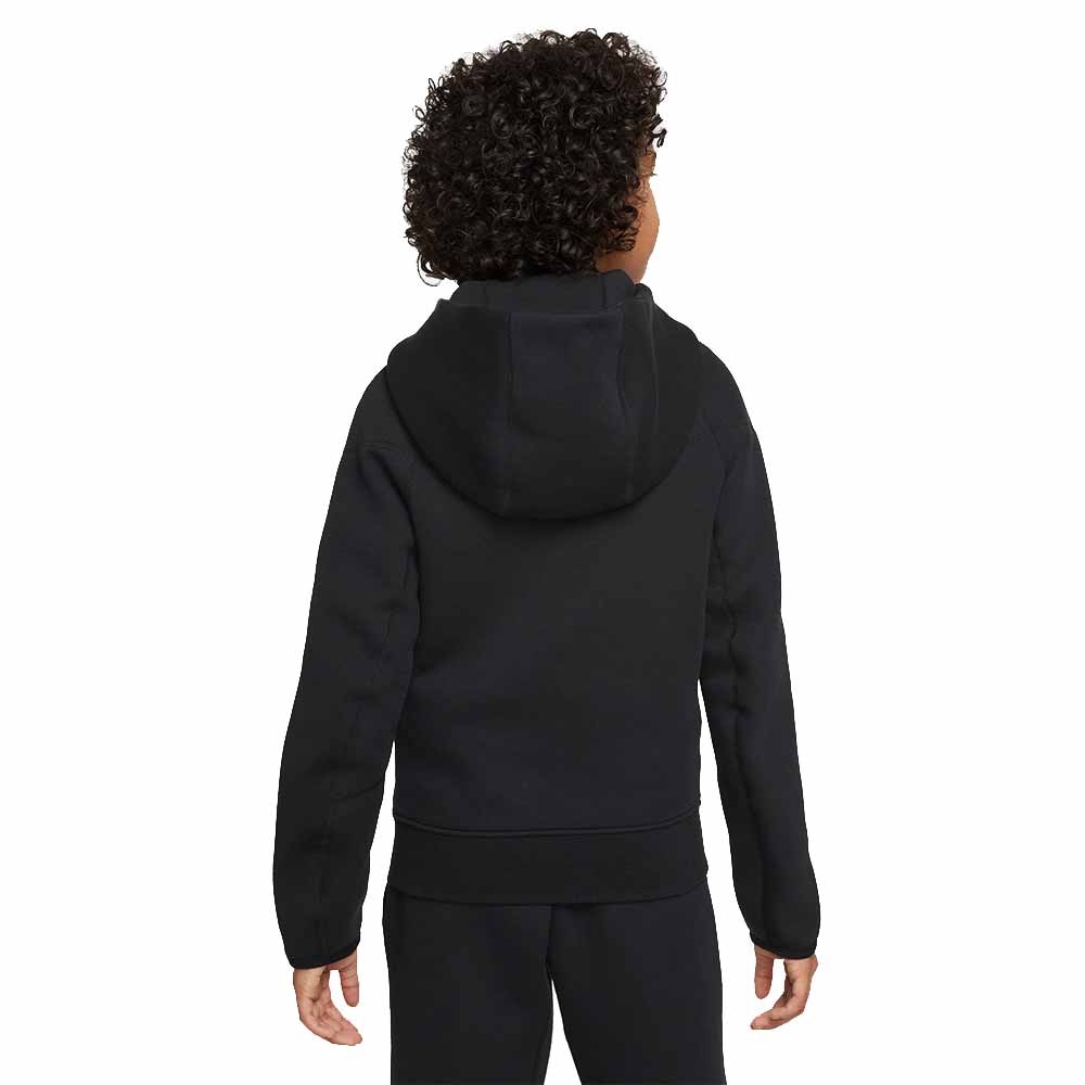 Nike NSW Tech Fleece Hettegenser Barn Sort