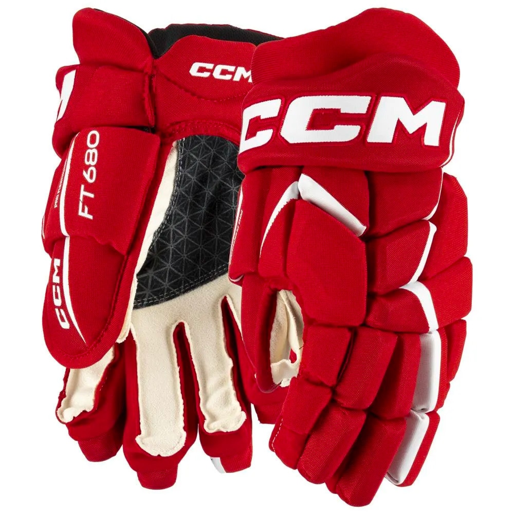 Ccm JetSpeed FT680 Junior Hockeyhanske Rød