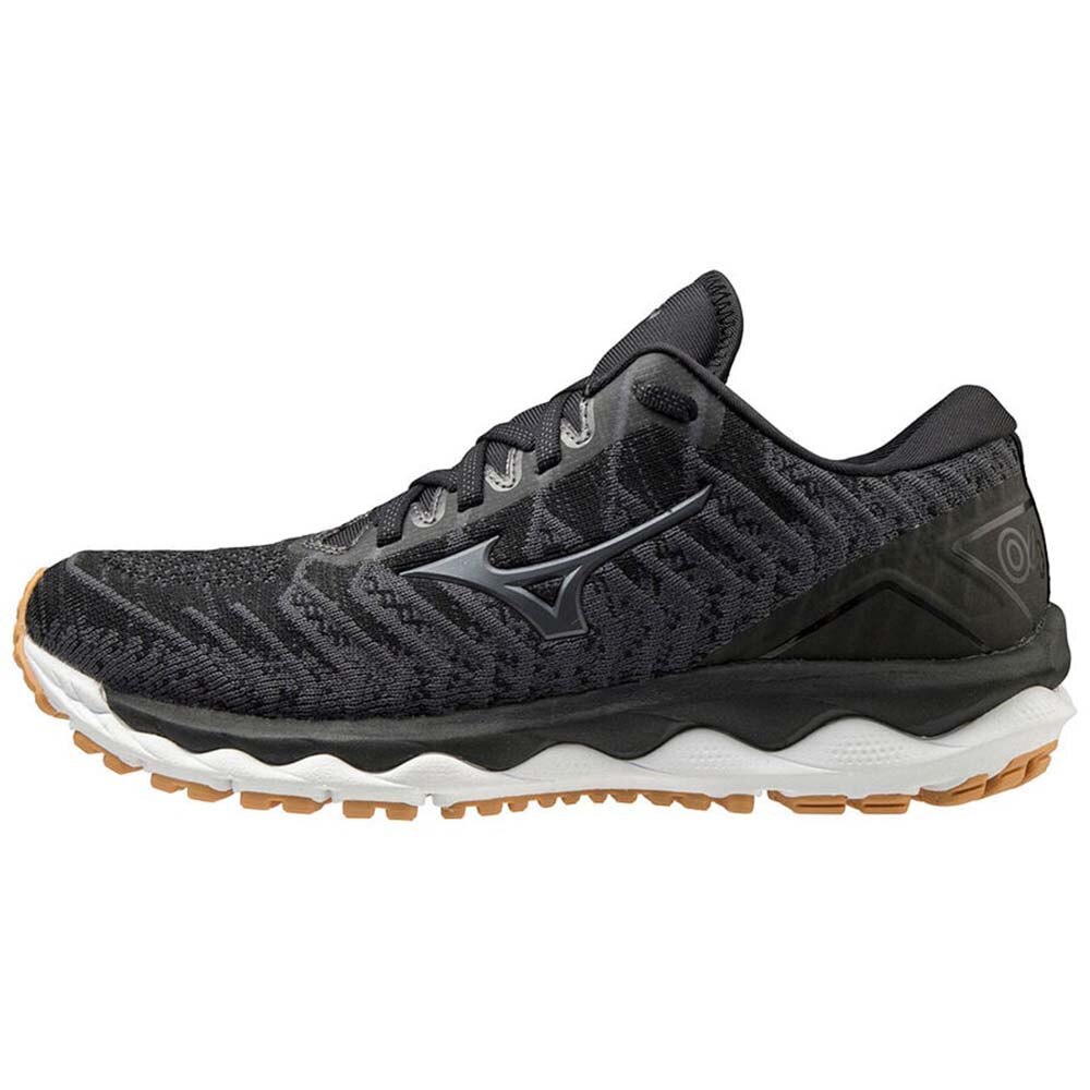 Mizuno Wave Sky 4 Waveknit Joggesko Dame Sort