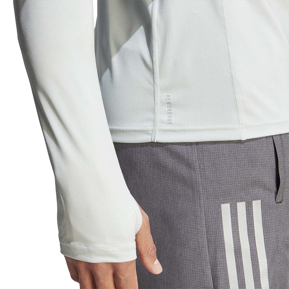 Adidas Own The Run 1/4 Zip Langermet Trøye Herre Lys Grønn