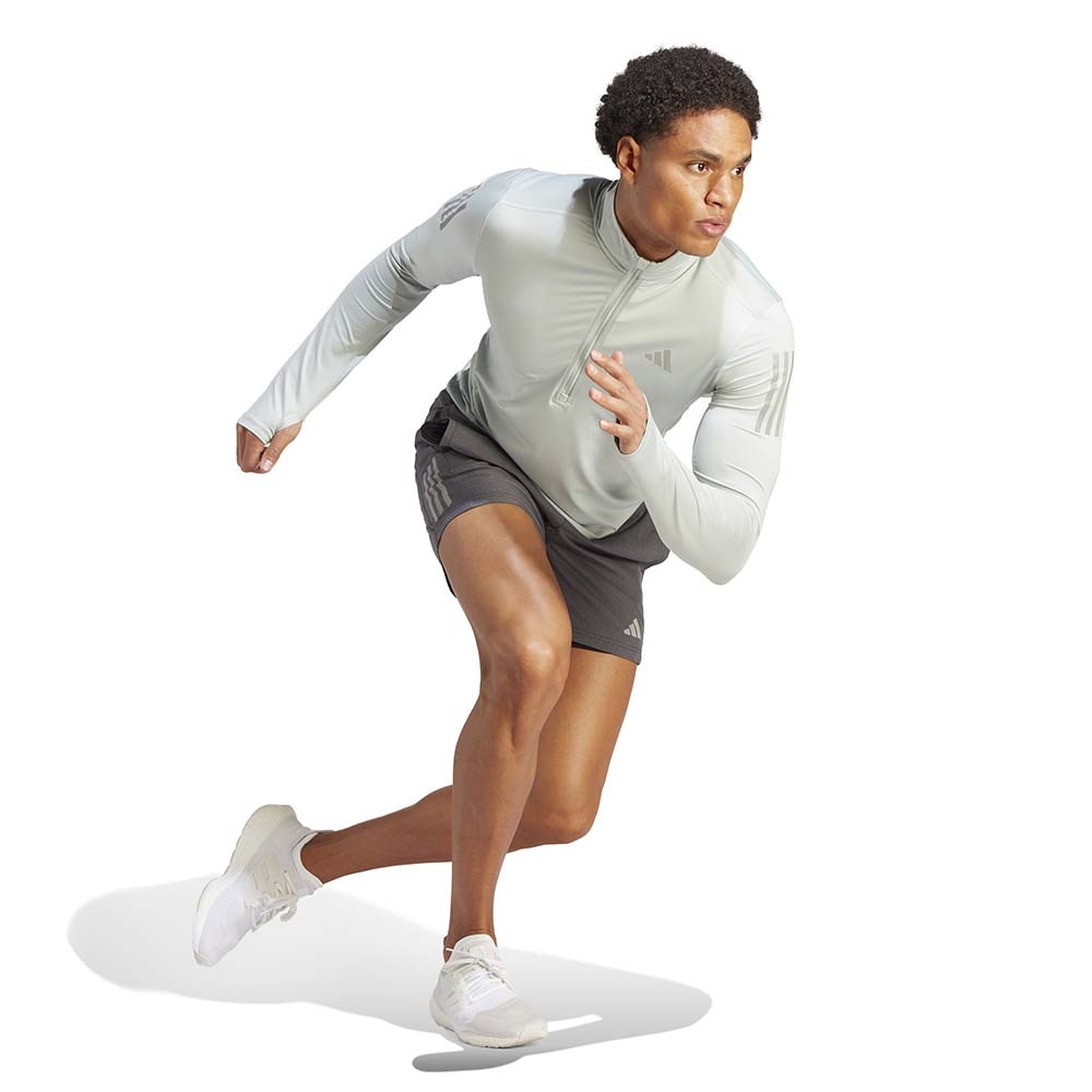 Adidas Own The Run 1/4 Zip Langermet Trøye Herre Lys Grønn