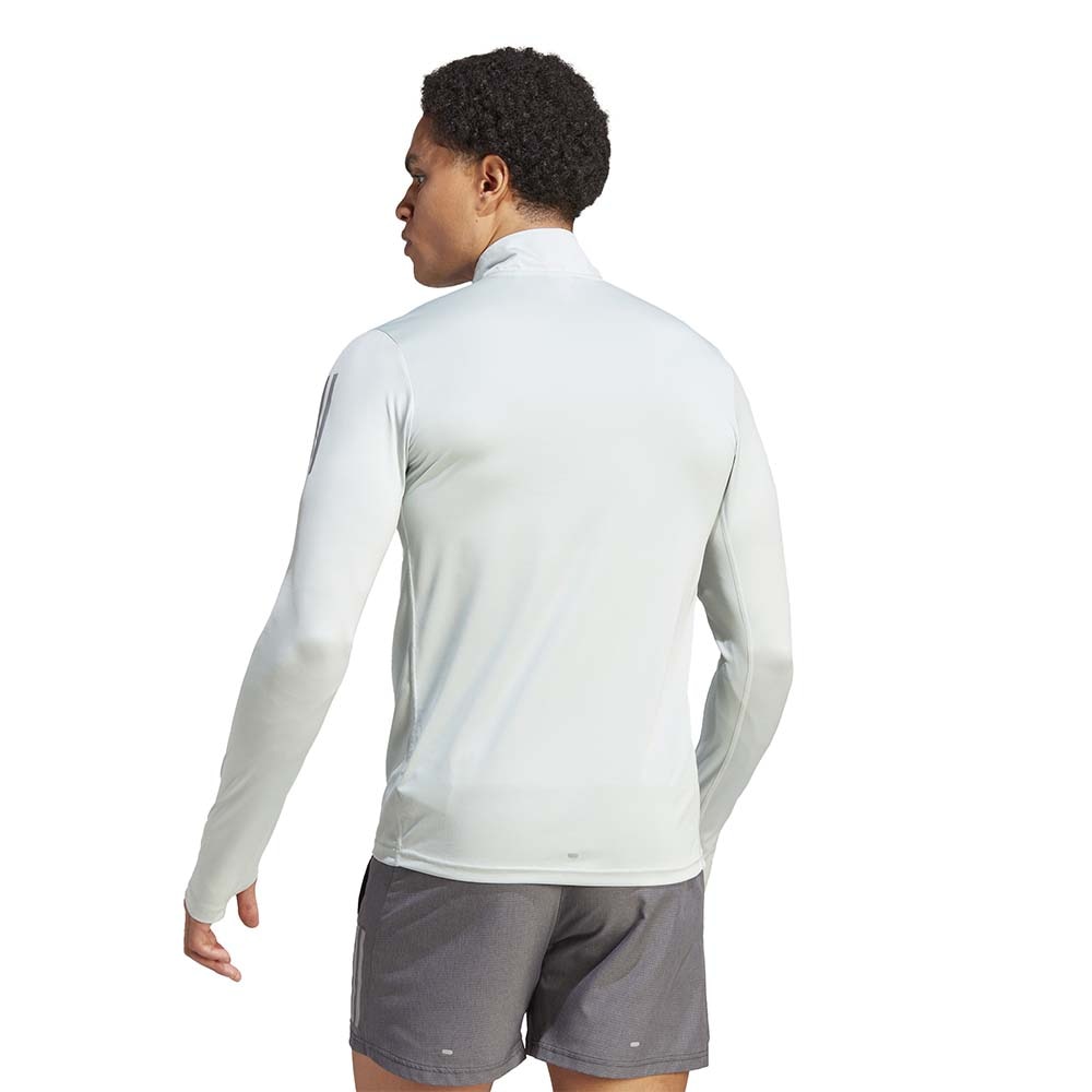 Adidas Own The Run 1/4 Zip Langermet Trøye Herre Lys Grønn