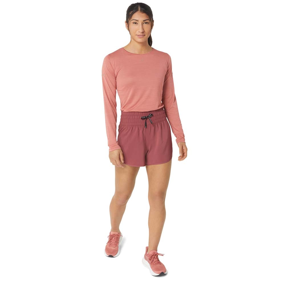 Asics Nagino 4in Løpeshorts Dame Rosa