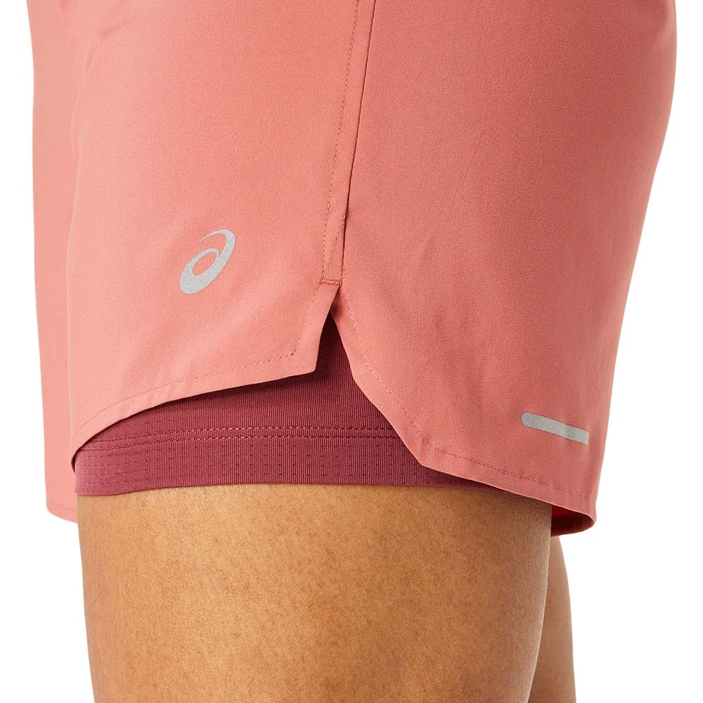 Asics Road 2-in-1 5.5in Løpeshorts Dame Rosa