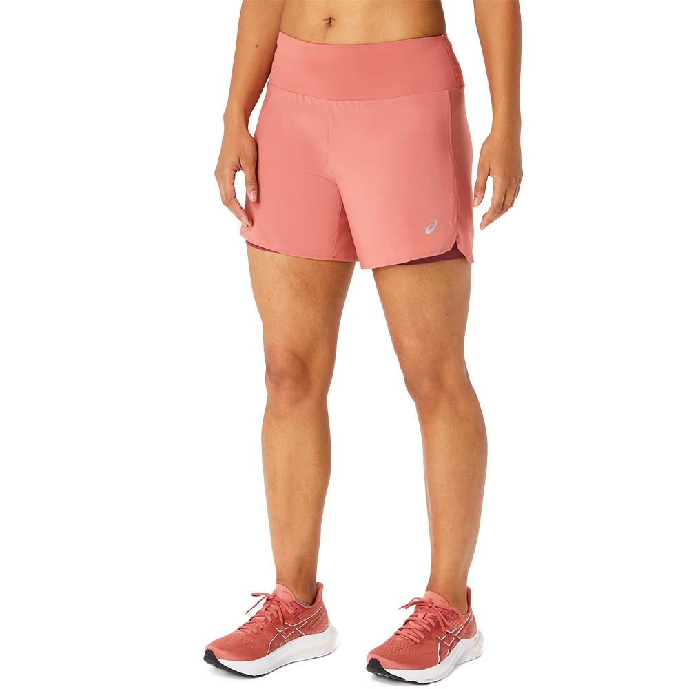 Asics Road 2-in-1 5.5in Løpeshorts Dame Rosa