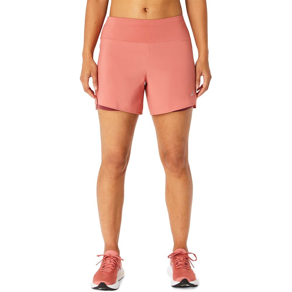 Asics Road 2-in-1 5.5in Løpeshorts Dame Rosa