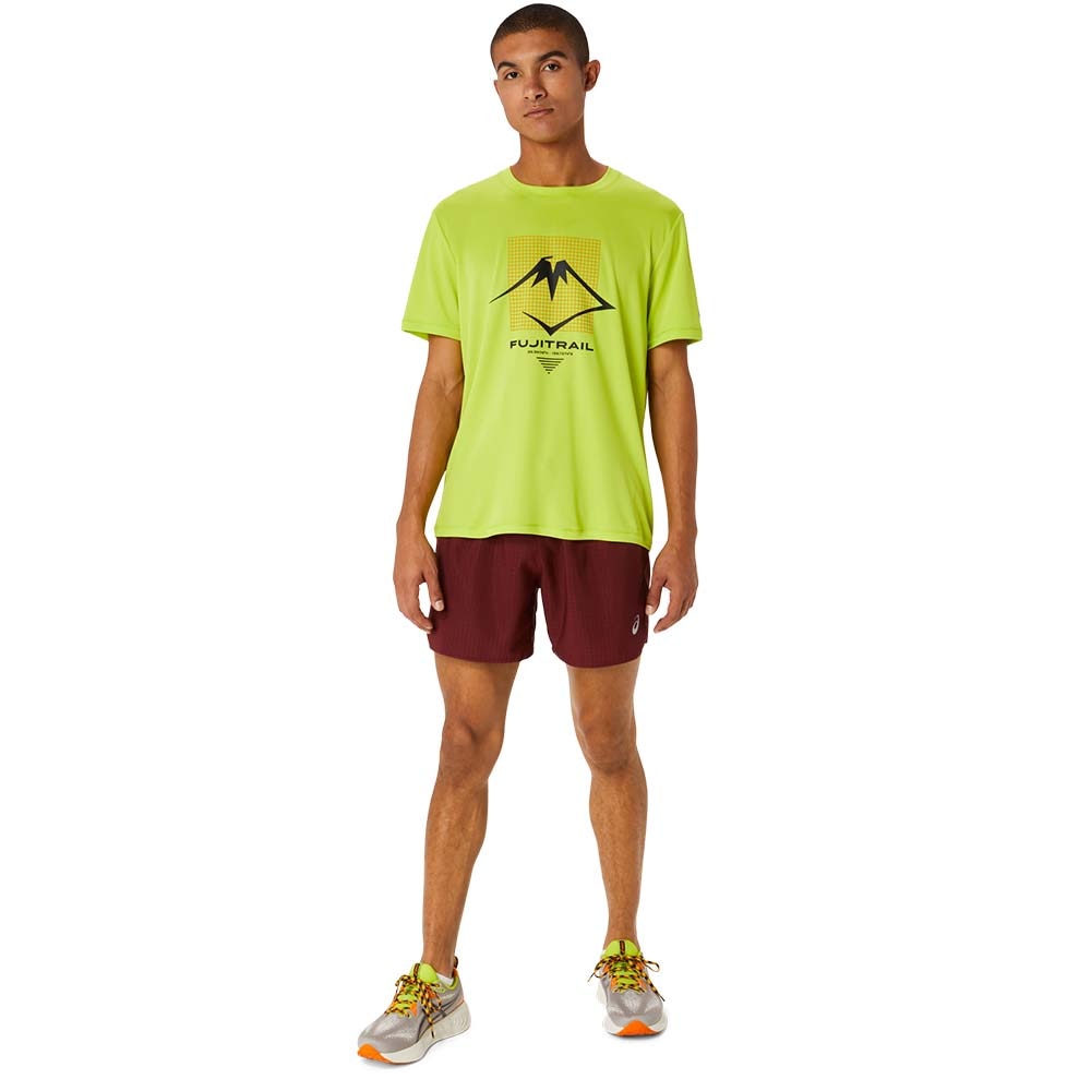 Asics FujiTrail Logo Shorts Herre Brun