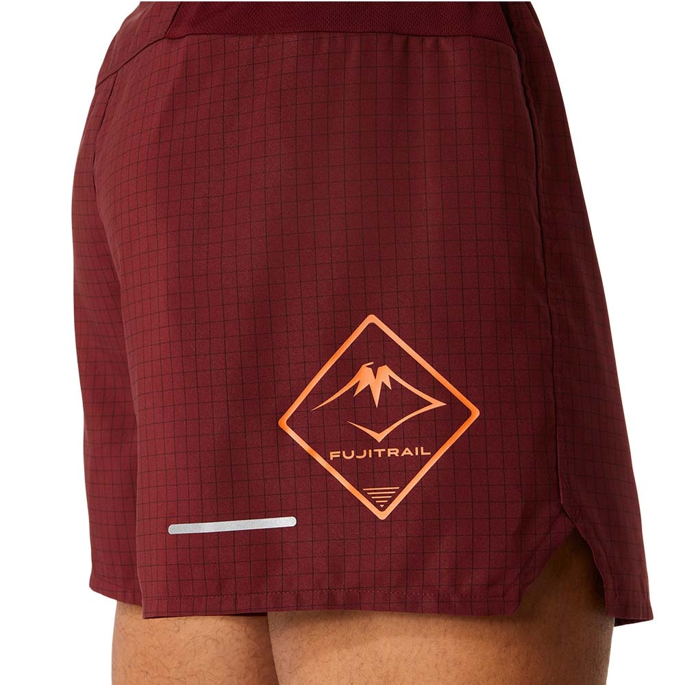 Asics FujiTrail Logo Shorts Herre Brun