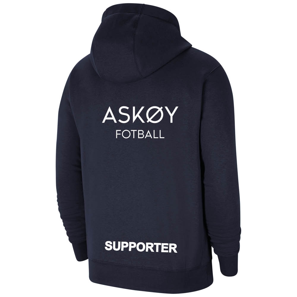 Nike Askøy Fotball Full-Zip Hettegenser Marine