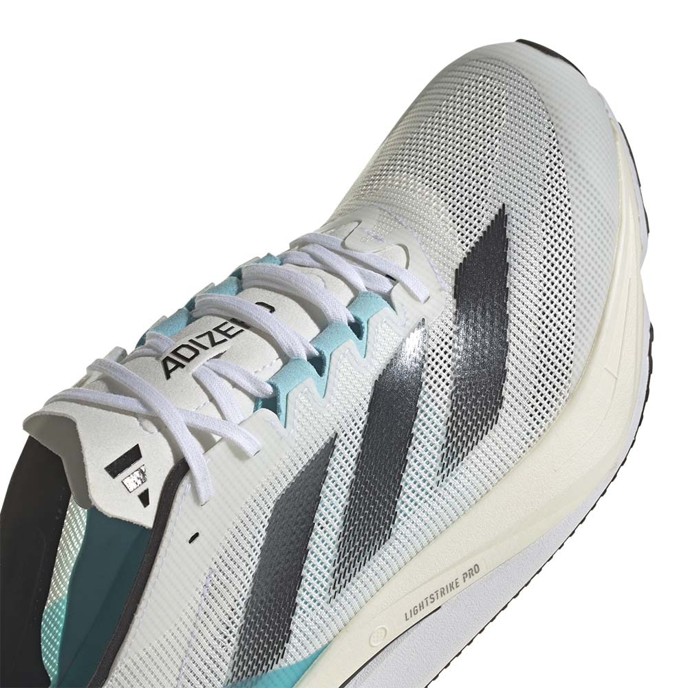 Adidas Adizero Boston 12 Joggesko Herre Hvit/Sort/Turkis