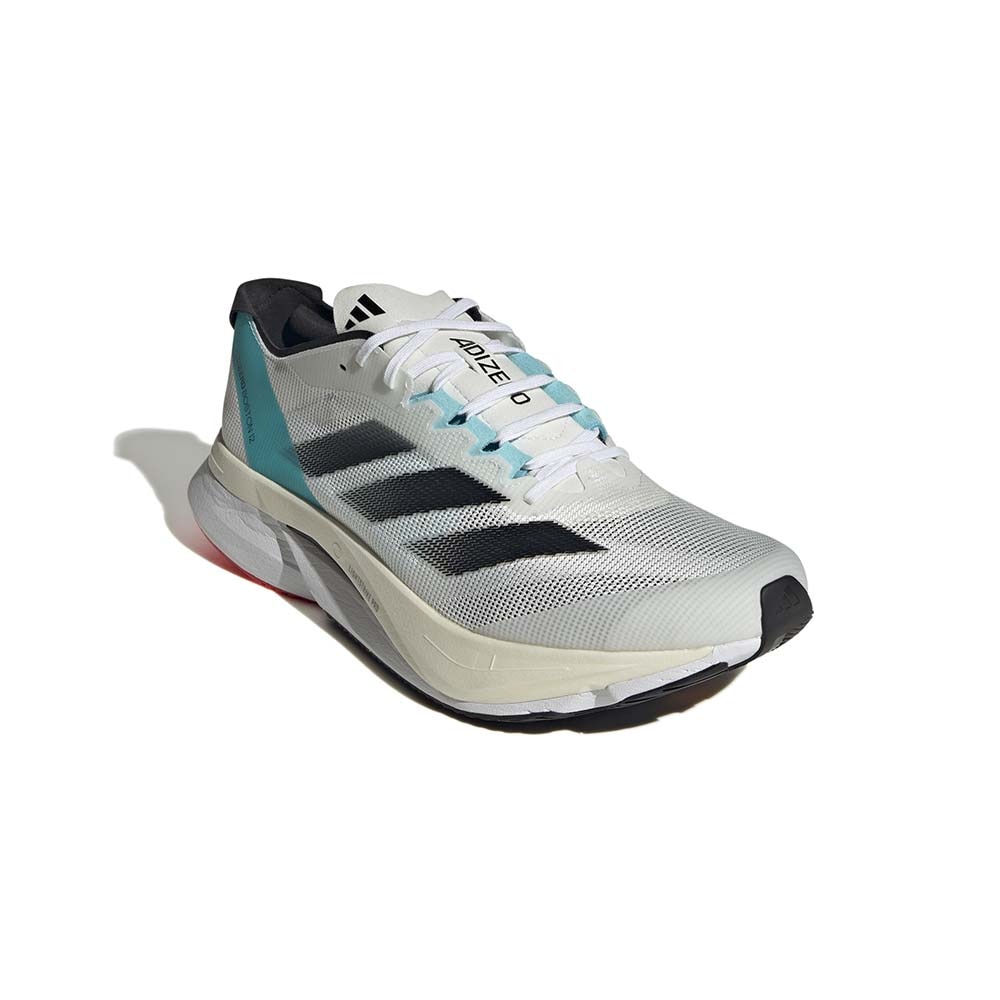 Adidas Adizero Boston 12 Joggesko Herre Hvit/Sort/Turkis