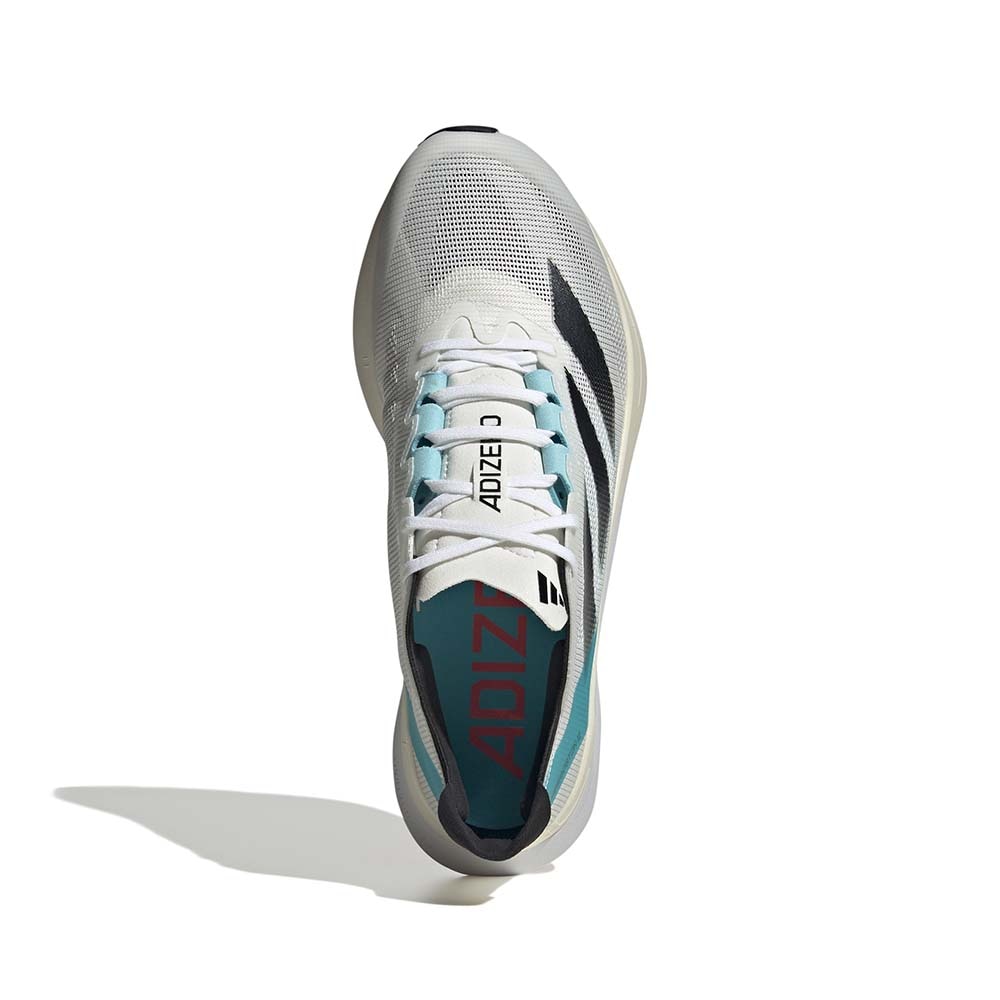Adidas Adizero Boston 12 Joggesko Herre Hvit/Sort/Turkis