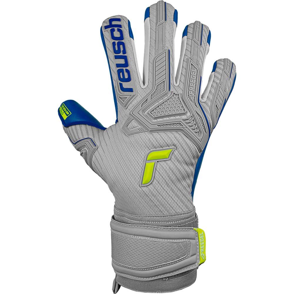 Reusch Attrakt Freegel Gold Keeperhansker Grå/Blå