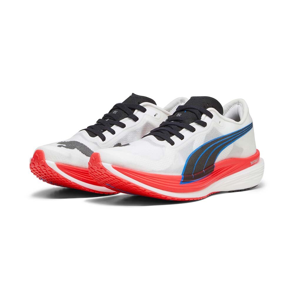 Puma Deviate Nitro Elite 2 Joggesko Dame Hvit/Rød