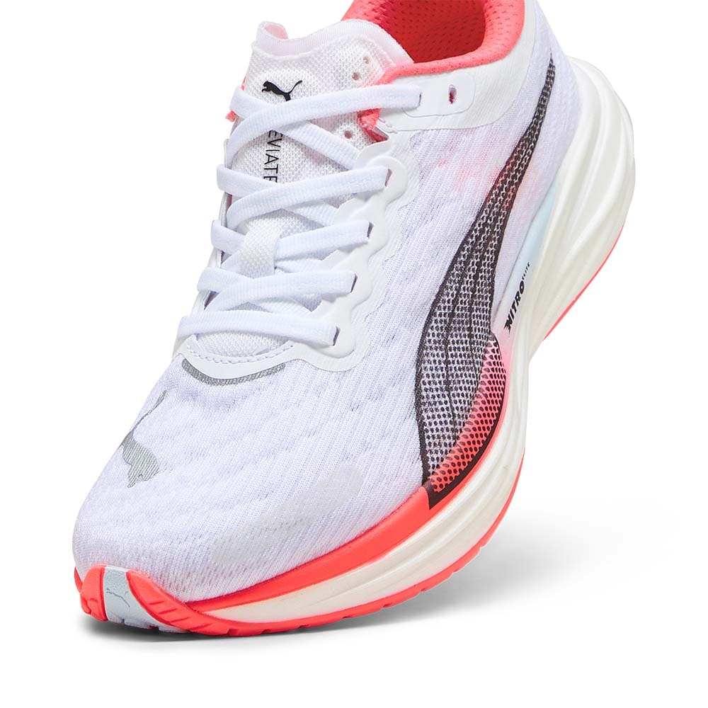 Puma Deviate Nitro 2 Joggesko Dame Hvit/Rosa