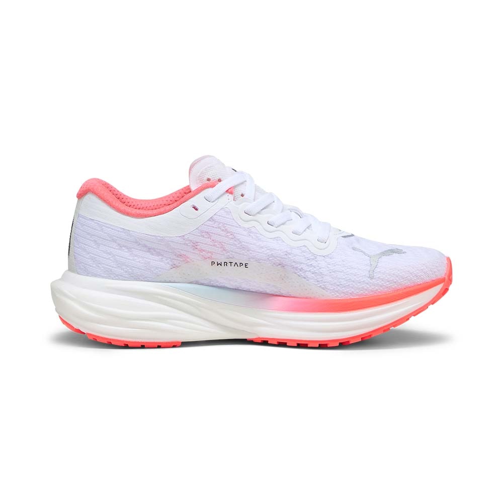 Puma Deviate Nitro 2 Joggesko Dame Hvit/Rosa