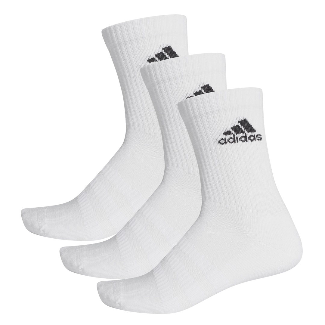 Adidas Cushioned Crew Sokker 3-Pack Hvit 