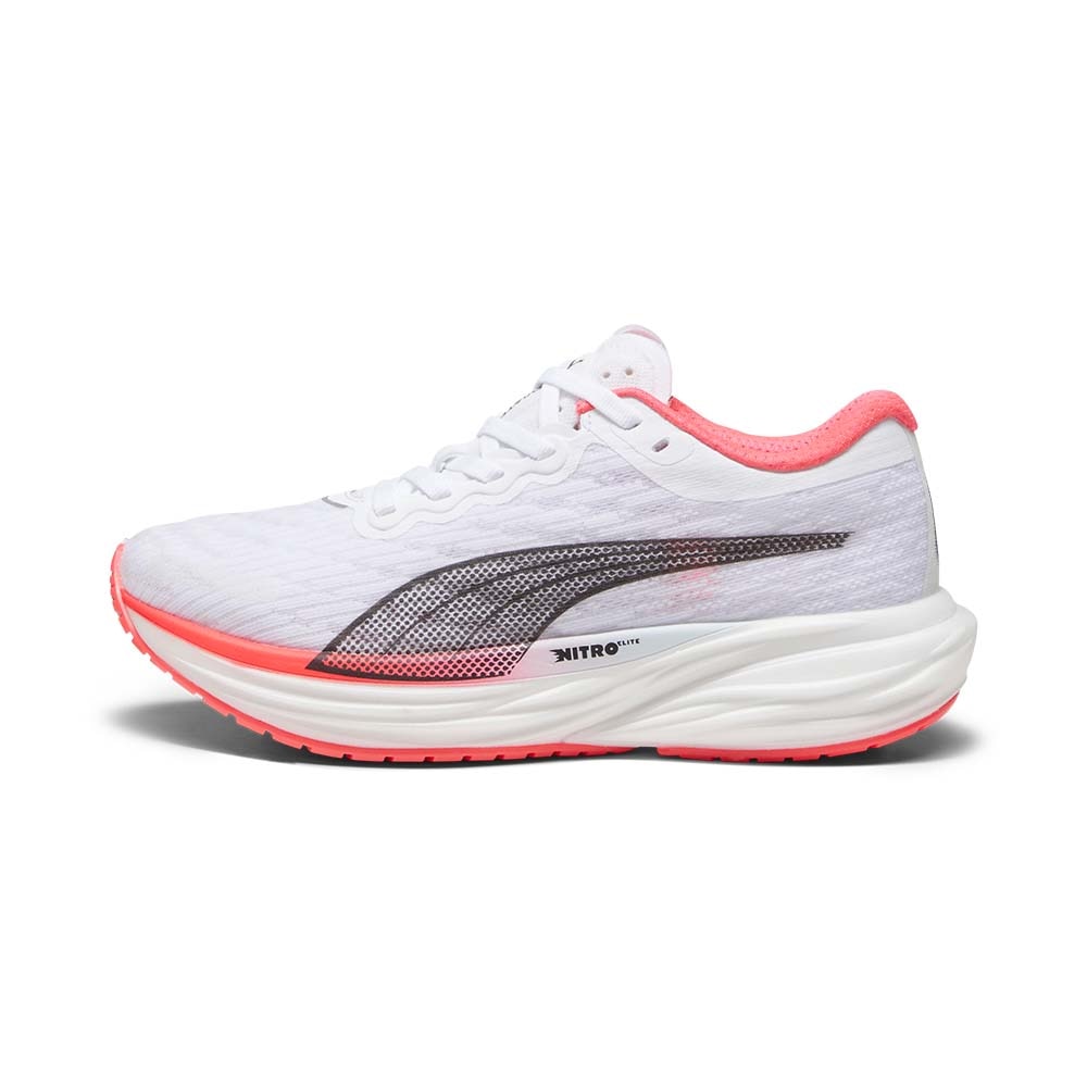 Puma Deviate Nitro 2 Joggesko Dame Hvit/Rosa