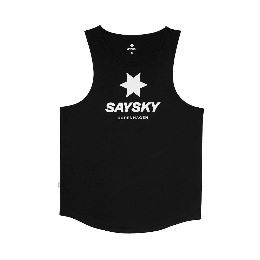 Saysky Combat Logo Singlet Herre Sort