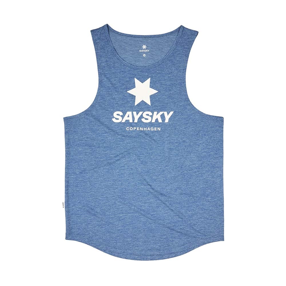 Saysky Combat Logo Singlet Herre Blå