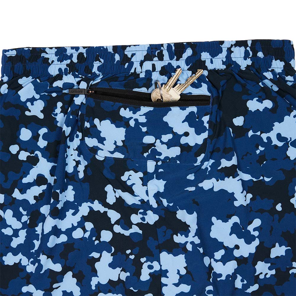 Saysky 2in1 Camo Pace 5in Løpeshorts Herre Blå/Sort