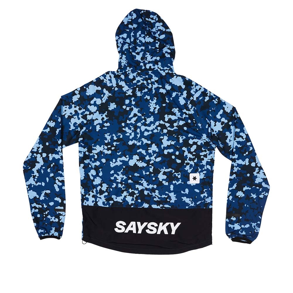 Saysky Camo Pace Løpejakke Unisex Blå/Sort
