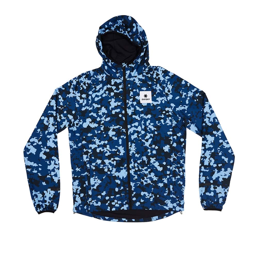 Saysky Camo Pace Løpejakke Unisex Blå/Sort